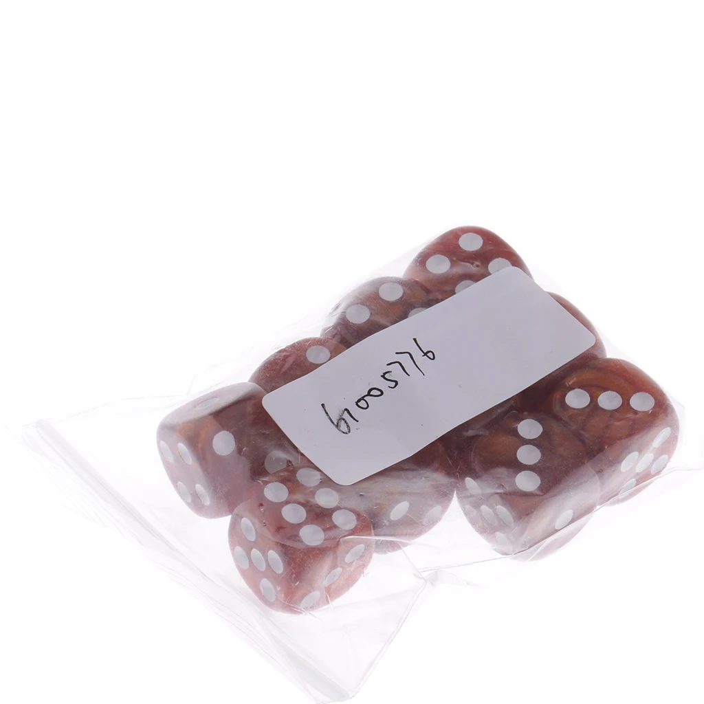 10 Pieces Plastic 6-sided Digital Dice D6 for Party Bar Table Game Accessory Gaming Dice Birthday Parties Board Game