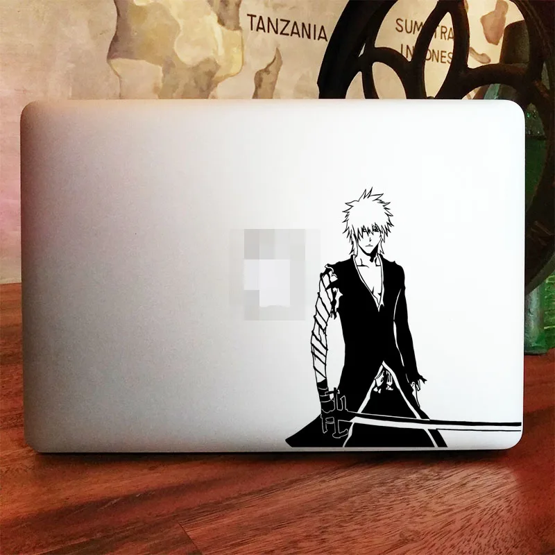 Bleach Ichigo Kurosaki Laptop Sticker for Macbook Pro Air Retina 11 12 13 14 15 inch Vinyl HP Dell Mac Book Skin Notebook Decal |