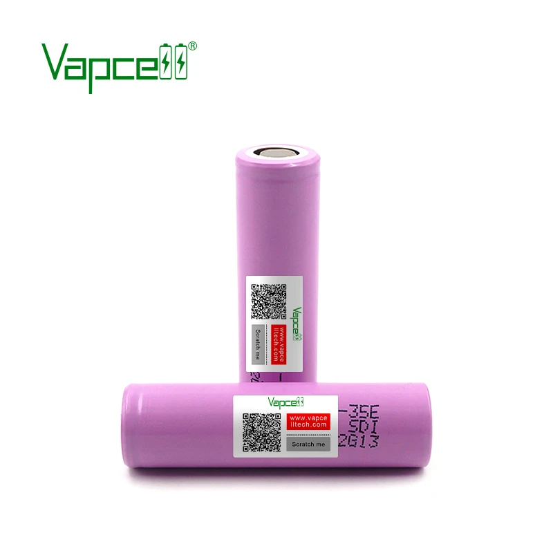 Vapcell Оригинальная 18650 литиевая батарея INR18650 35E 3500 mAh 3 7 V 10A перезаряжаемая Высокая