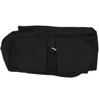 

Storage Bag Diapers Black Pannier Mommy Baby Stroller Toys Cup Holders
