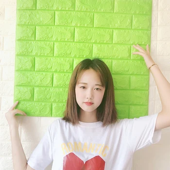 

3D Wallpaper Brick DIY Waterproof Self-Adhesive Decor Tile Wall Paper for Kids Room Living Room 3D Wall Stickers