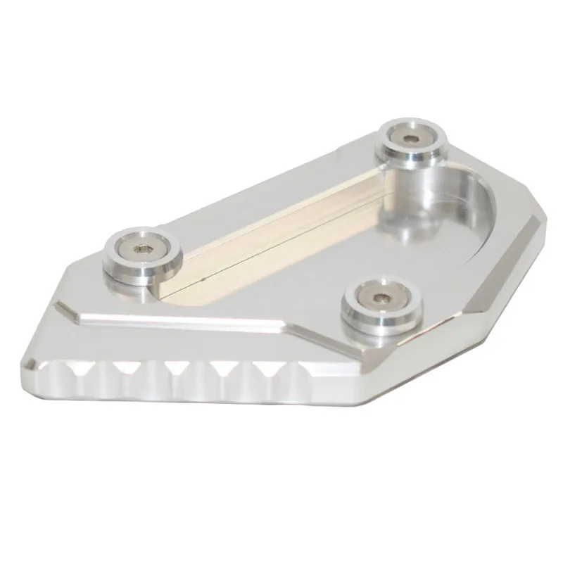 Silver Kickstand боковая стойка расширения увеличитель Plate площадку для YAMAHA V-Strom VStrom DL 650 DL650 2012 2013 - Цвет: Silver
