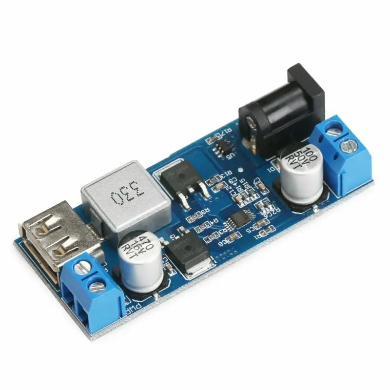 DC-DC 24В 12В до 5В 5А понижающий источник питания преобразователь USB зарядный модуль |