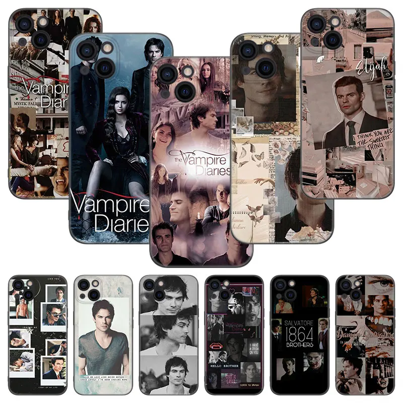 The Vampire Diaries Phone Case For Apple Iphone 13 12 Mini 11 Pro Xs Max Xr X 8 7 6s 6 Plus 5s 5 Se Soft Tpu Black Cover Phone Case Covers Aliexpress