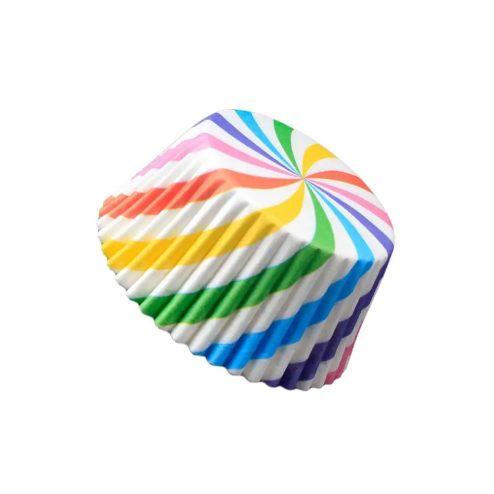 100Pcs Cupcake Cake Paper Cup Baking Chocolate Glutinous Rice Tray Decor Cartoon Muffin Boxes Box Mold | Дом и сад