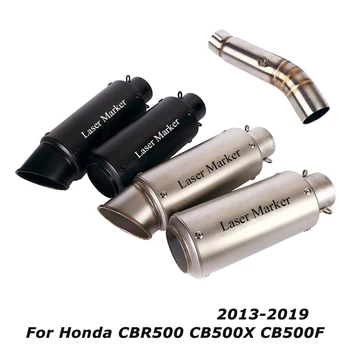 Slip for Honda CBR500R CB500X CB500F 2013-2019 Exhaust Muffler Tail Tube Mid Link Pipe Motorcycle System
