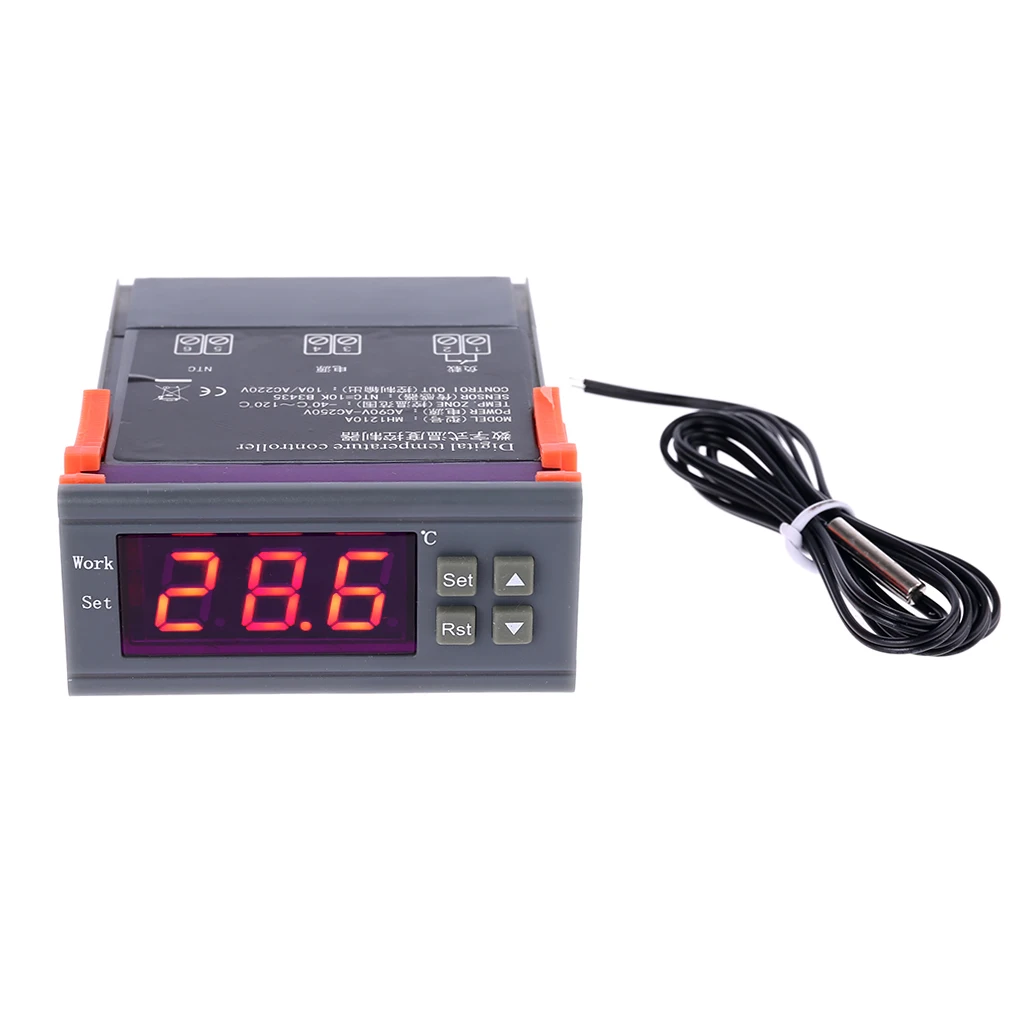 110V 220V Цифровой Температура контроллер 10A охлаждения и нагрева термостата MH-1210A