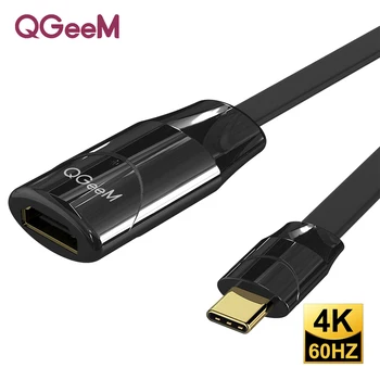 

QGeeM USB C HDMI Cable 4K 60Hz Type C HDMI Adapter for MacBook Huawei Mate 30 Pro Samsung Thunderbolt 3 USB C to HDMI Converter