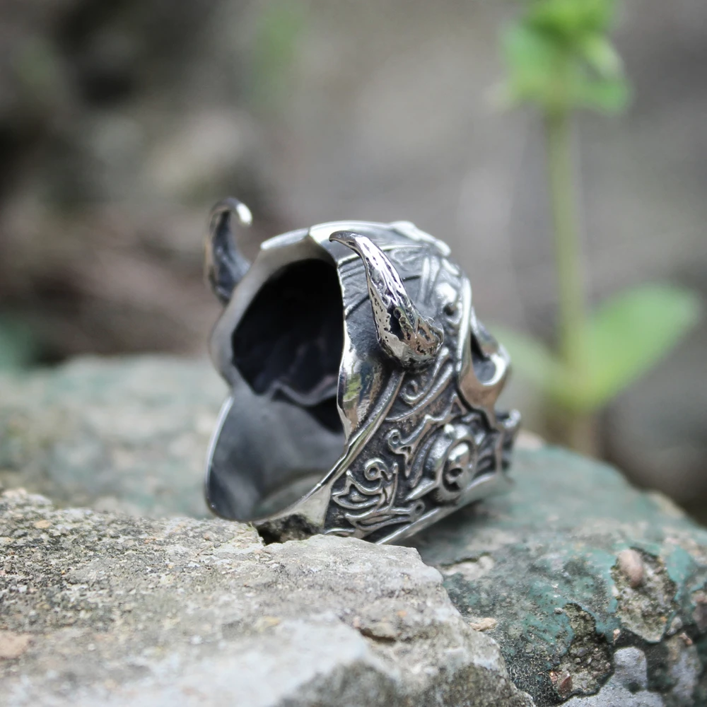 Мужские кольцо из нержавеющей стали 316L для мальчиков, кольца в виде воина Викинга, черепа для мужчин, панк, рыцари, Тамплиер, шлем, воин, байкер, ювелирные изделия