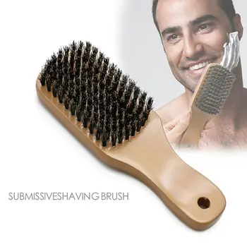 

Beard Brush Solid Wood Bristle Comb Oil Head Shape Carving Broken Hair Sweeping Cleaning Tool High Quality and Brand New