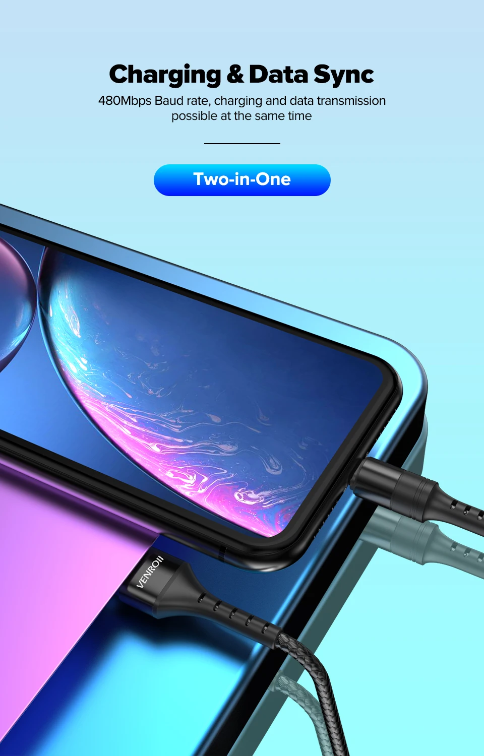 Кабель Venroii usb type C Quick Charge 3,0 4,0 USBC 5A Supercharge type-C для huawei P30 P20 mate 30 20 Pro Honor 10 V20 V10