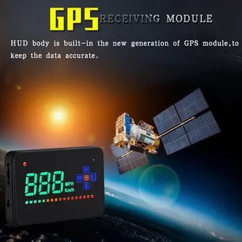 

3.5 HUD Head-Up Display Car-styling Hud Display Overspeed Warning Windshield Projector Alarm System Universal Auto