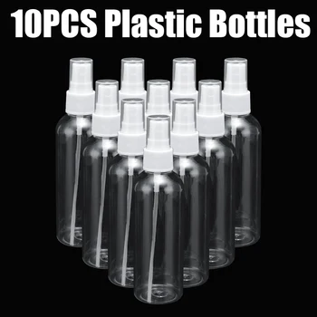 

10pcs/set 100ml Empty Plastic Spray Bottles Travel Perfume Atomizer Bottle Empty Small Transparent Spray Bottle
