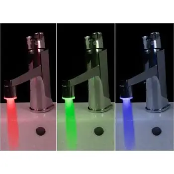 

Fashion Colorful Glow Shower Temperature Sensor LED Light Water Faucet Tap