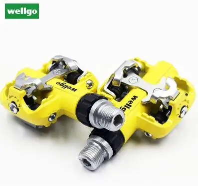 yellow Wellgo WM001 велосипедные педали, ультралегкие велосипедные педали для горного велосипеда, велосипедные складные велосипедные подножки, педали mtb - Цвет: yellow