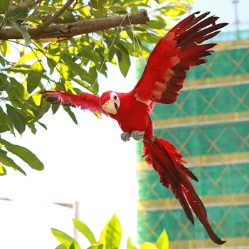 

Simulation Parrot Model Artificial Animal Bird Garden Lawn Figurine Ornament Artificial Animal Garden Prop Decoration