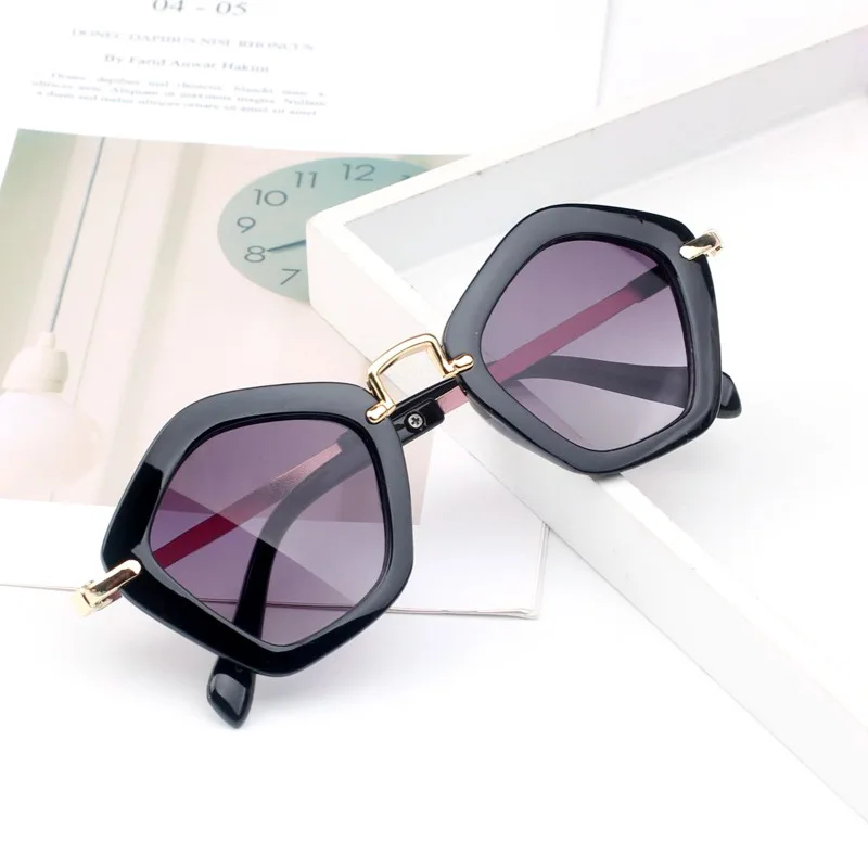NO.4 Black Модные детские солнцезащитные очки UV400, овальная оправа, солнцезащитные очки для девочек и мальчиков, красные, черные, белые, линзы, зеркальные очки - Цвет линз: NO.4 Black
