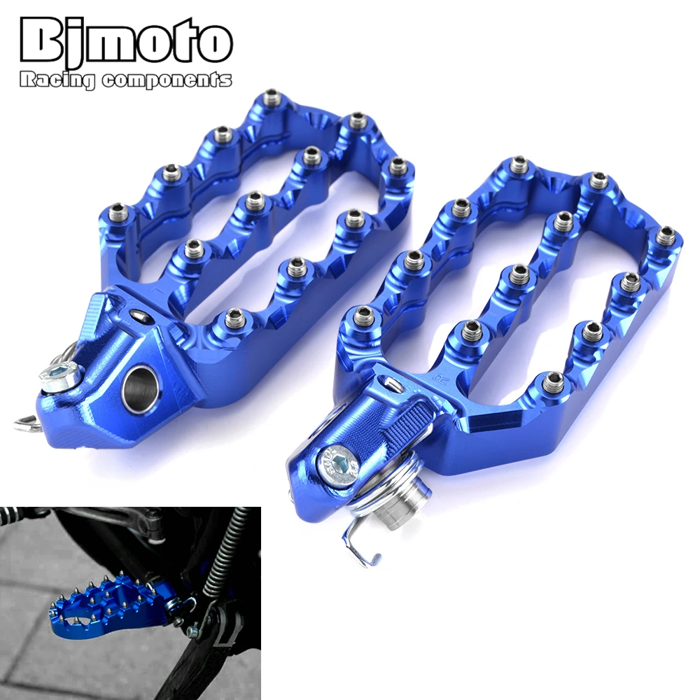 

Motorcycle Footrests Wide Pedal Foot Rest Pegs Wide Billet For Husqvarna TE 310i TE310i 2019 riding Foot Pegs Rear Set