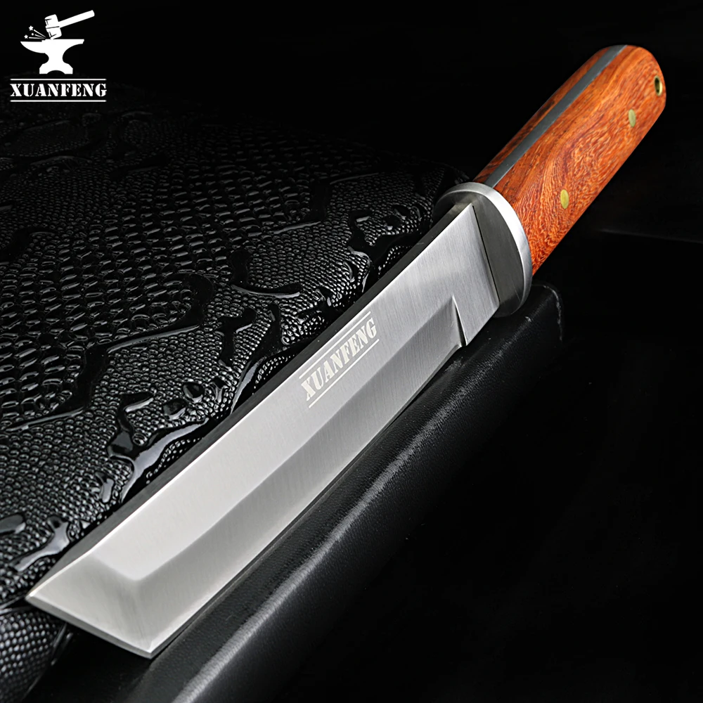 

XUAN FENG Fixed blade tactical wilderness survival knife warrior knife hunting RAMBO knife high quality