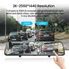 E-ACE Car Dvr 12 Inch Stream Media RearView Mirror 2K Night Vision Video Recorder Auto Registrar support 1080P Rear View Camera ► Photo 3/6