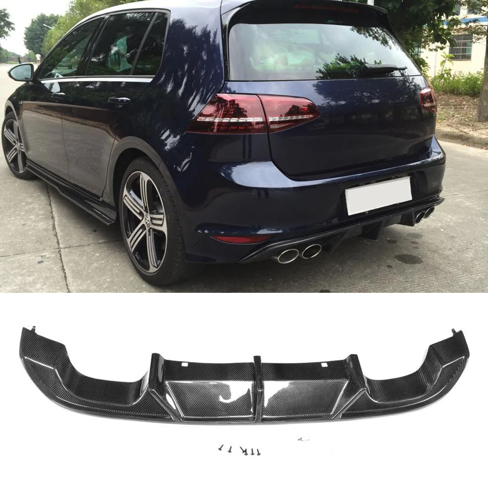 Диффузор для заднего бампера из углеродного волокна/ФАП спойлер Volkswagen VW GOLF 7 VII MK7 R