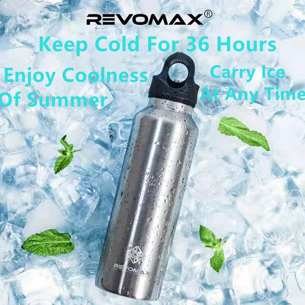 Slim Travel Thermos with Carabiner Lid