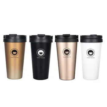 

500ml Double Layer Thermos Mug Stainless Steel Cup Travel Vacuum Flasks Coffee Thermal Mug Flask Bottle