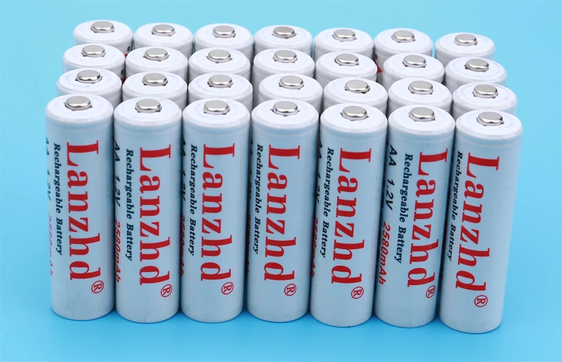 10-60 шт) перезаряжаемые батарейки AA 1,2 V литиевая батарея Pro AA 2580mAh 1,2 V Ni-MH для игрушка-фонарик предварительно разогреваемая батарея 2A