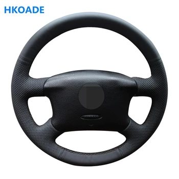 

DIY Black Artificial Leather Hand-stitched Car Steering Wheel Cover for Volkswagen VW Passat B5 1996-2005 Golf 4 1998-2004