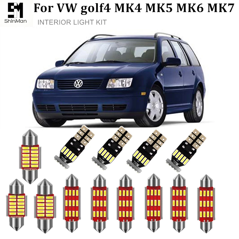 Ошибок автомобиля светодиодный лампы для Volkswagen VW Golf 4 5 6 7 MK4 MK5 MK6 Mk7 R32 1999 2018