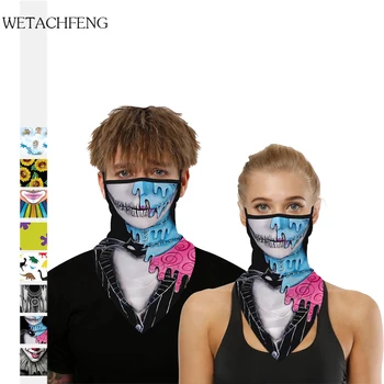 

Joker Ghost Printed Halloween Face Mask Magic Tube Scarf Outdoor Sporting Headwear Riding Scarf Cycling Neck Headband Bandana