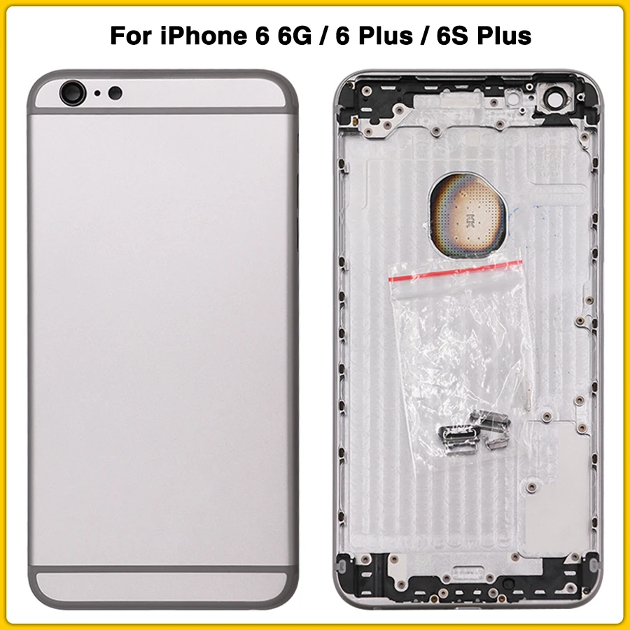 Корпус для iPhone 6 6G Plus 6S задняя крышка аккумулятора металлическая средняя рамка