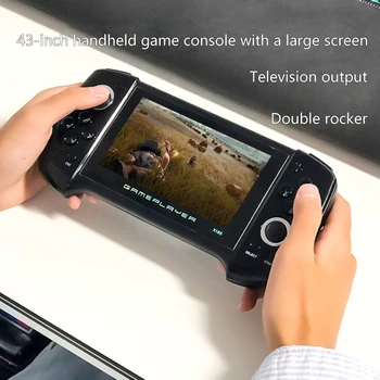 

X18Plus Handheld Game Console 4.3 Inch Large Screen Dual Joystick 64-bit Games