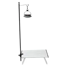 Folding Lantern Stand Pole Aluminum Alloy Lamp Stand Bracket Hook Collapsible Table Light Pole Camping BBQ Outdoor Activities