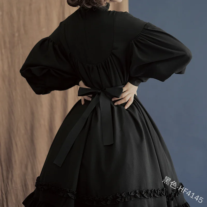 Vintage Gothic Lolita Dress College Palace Dress Lace Lantern Sleeve Party Sweety Lolita Halloween Vestidos Plus Size lolita dress lolita suspender dress lolita cosplay costumes suspender dress lolita skirt lolita blouses gothic gowns
