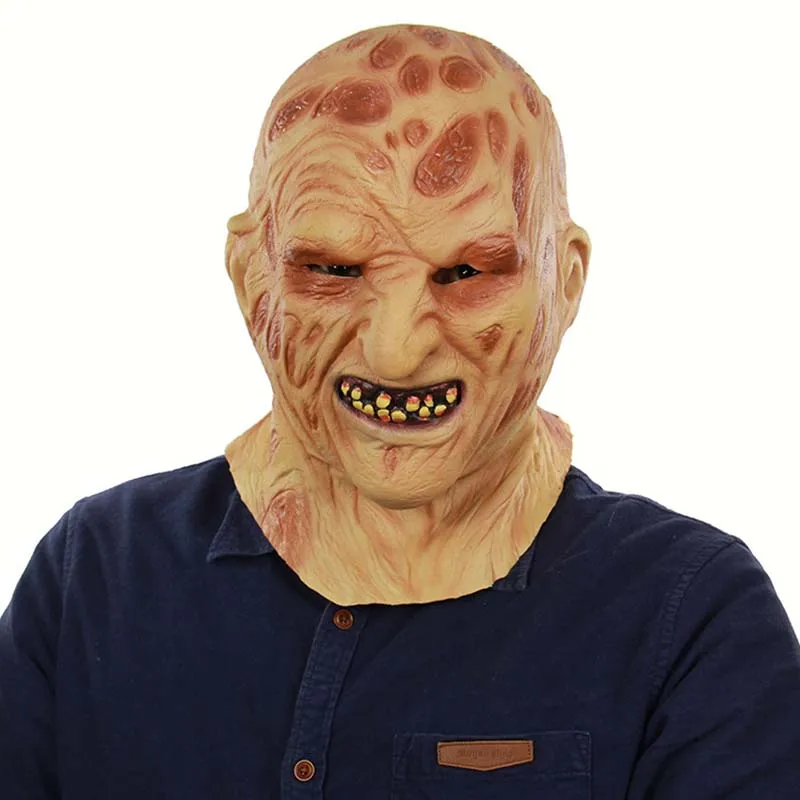 

2019Halloween Ghost Festival Foreign Trade Latex Fire Burning Face Carrion Headgear Terror Rotten Face Zombie Face Mask
