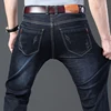 Classic Men's Jeans 2022 New Business Fashion Stretch Denim Trousers Male Black Blue Brand Pants ► Photo 1/6