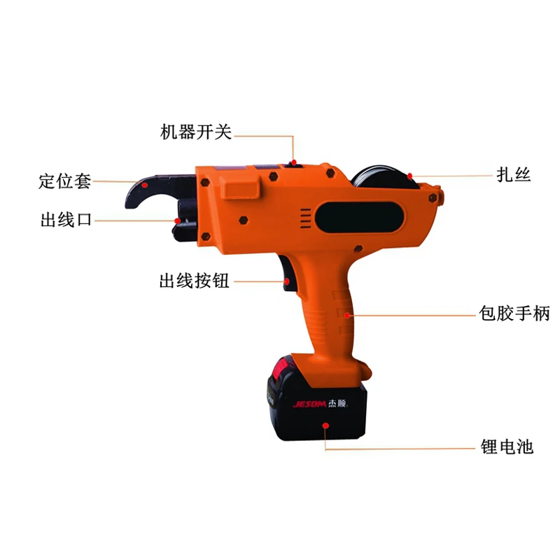Автоматическая стальная связывающая машина перезаряжаемая литиевая батарея стальная связывающая машина автоматическая связывающая машина АРМАТУРЫ