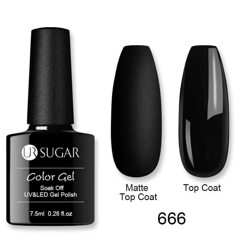 Ur Sugar 7,5 мл Гель-лак для ногтей гибридные лаки для маникюра ногтей Полупостоянный УФ светодиодный Гель-лак для дизайна ногтей базовое верхнее покрытие - Цвет: 666