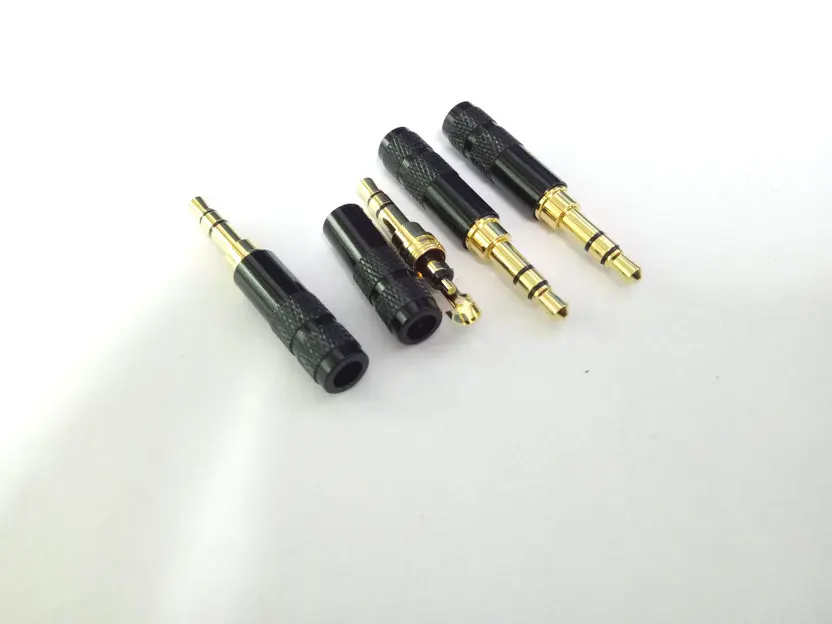20pcs mini copper 3 5mm stereo Repair headphone Plug soldering adapter New