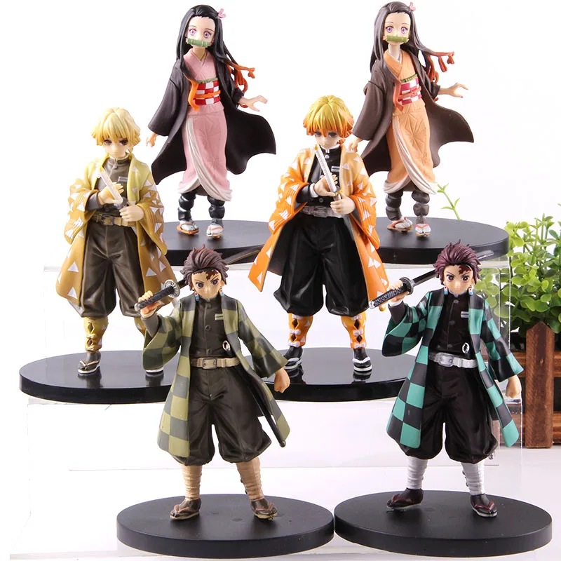 Демоническая убийца Kimetsu No Yaiba аниме Nezuko Kamado Tanjirou Hashibira Inosuke Zenitsu Agatsuma аниме фигурка ПВХ игрушка