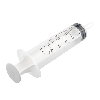 

New Sterile Reusable 60ML Plastic Syringe For Hydroponics Measuring
