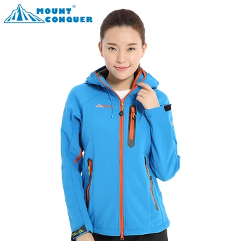 

Softshell Jacket Women Brand Waterproof Jackets Rain Coat Outdoor Hiking Clothing Female Windproof Soft Shell Fleece