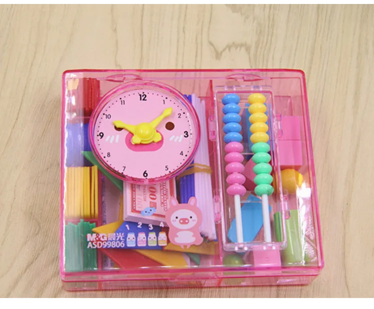 M&G Square Intelligence Stationary Box ASD99806 Young STUDENT'S Mathematics Abacus Toy Teaching Aids Educational Early Childhood