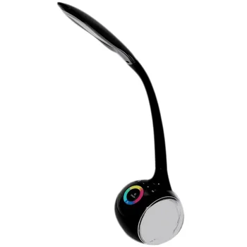 

New Smart Press Bluetooth Speaker Learning Light Desktop Colorful Eyes Colorful Lights Protection Table Lamp Wireless Audio Fm R