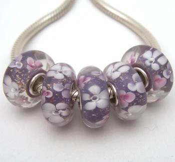

JGWGT 1923 5X 100% Authenticity S925 Sterling Silver Beads Murano Glass beads Fit European Charms Bracelet diy jewelry Lampwork