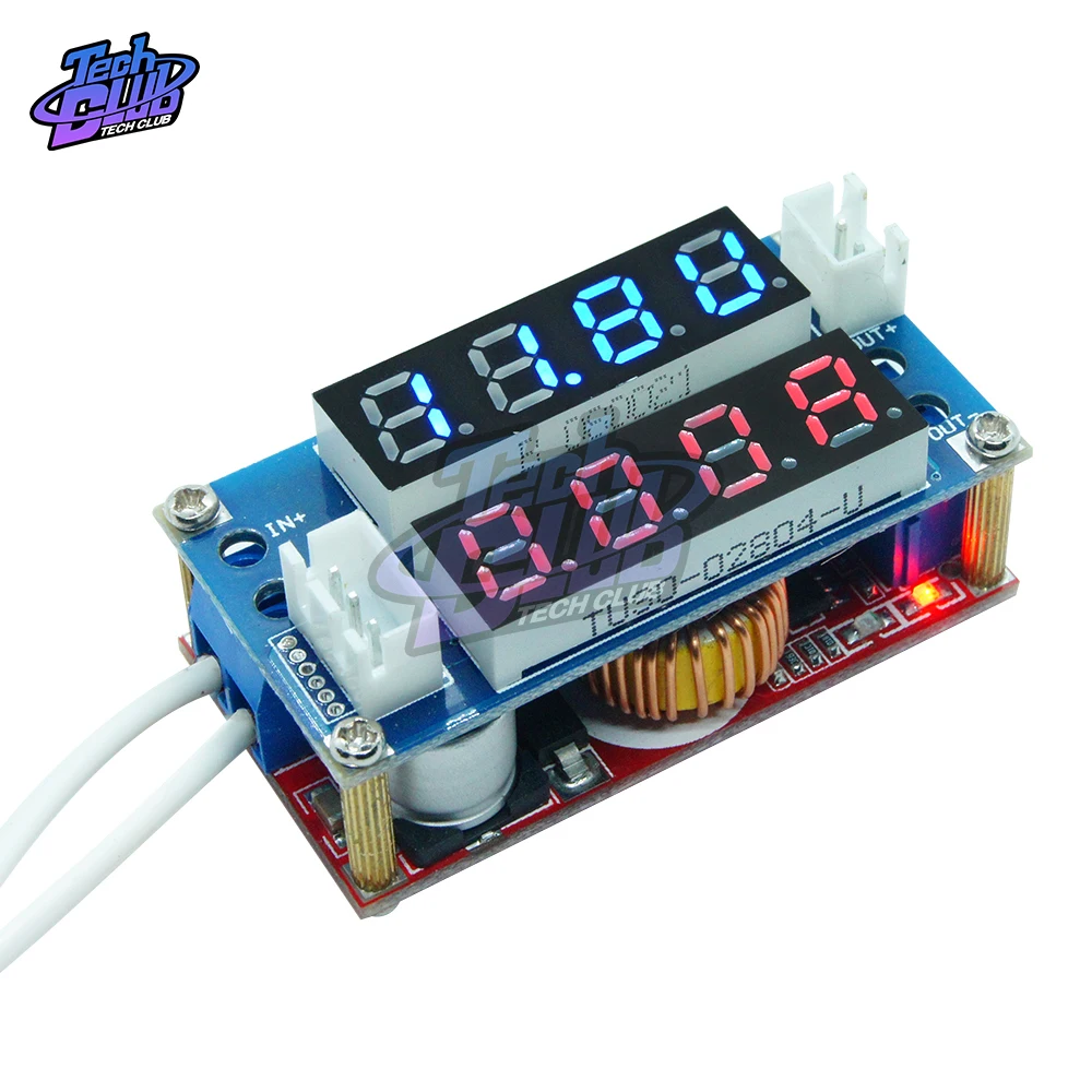 DC 5A LED Digital Voltmeter Ammeter Display Step Down Charging Board Module Constant current voltage Regulator Meter Module