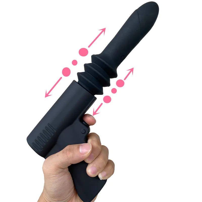 Adult Toy Automatic Telescopic Dildo Sex Gun Massager Vibrator Machine for Women Men G Spot Anal Pussy Masturbation | Красота и