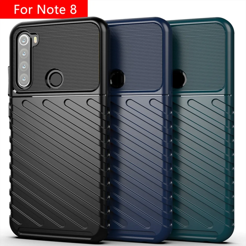 OTAO противоударный защитный чехол для Xiaomi Redmi Note 8 Pro K20 8A 3D Полосатый Мягкий