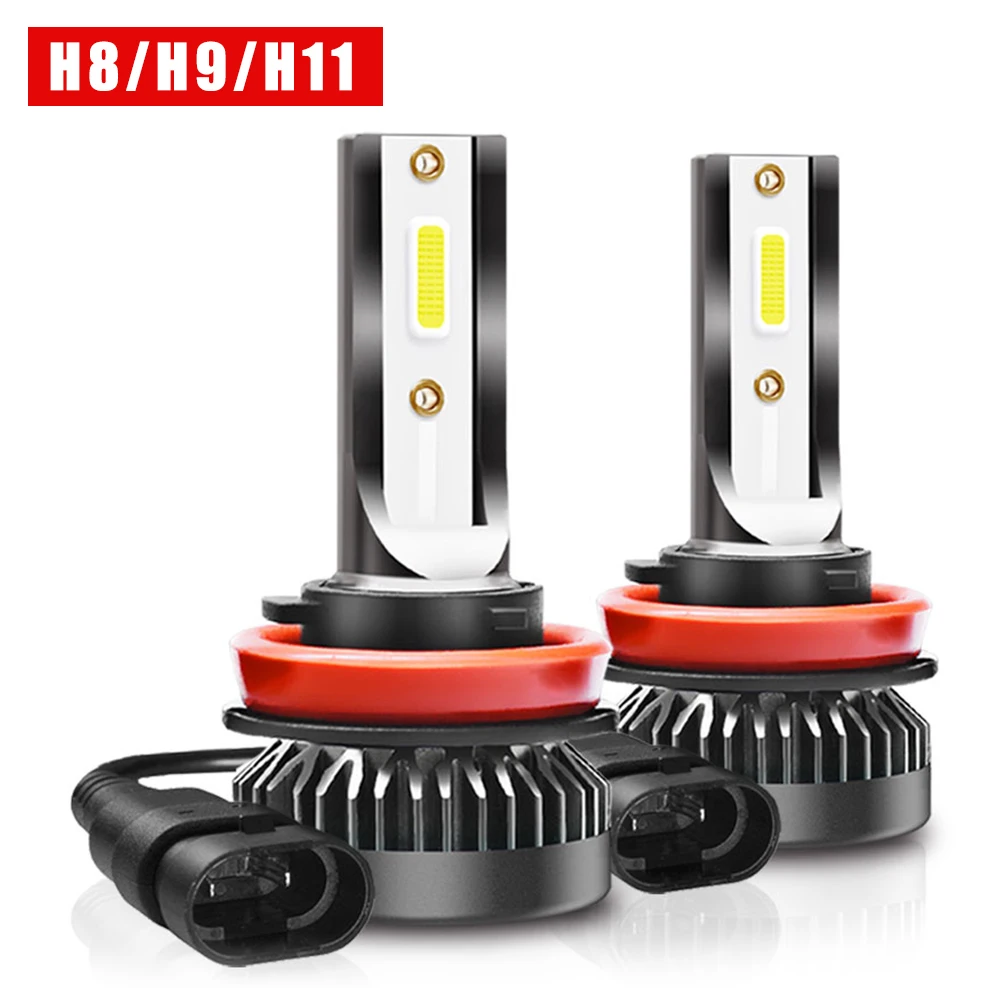 Vehemo 6000k LED Front Lamp Bulbs Car Led Headlight Super Bright LED Headlight Fog Light LED Fog Light